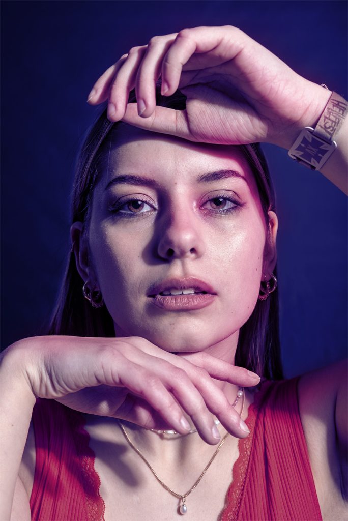 photoshop photo de clara en couleur