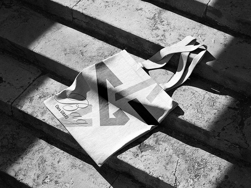 tot bag noir et blanc