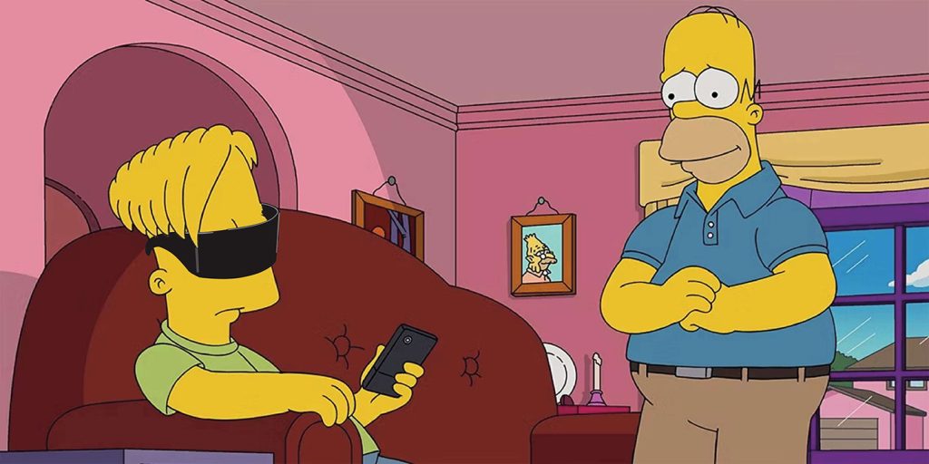 photo les simpson avec lunettes en couleur